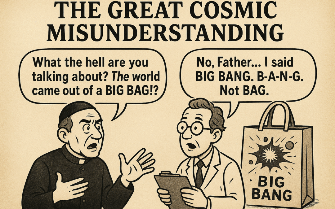 🪐 The Great Cosmic Misunderstanding: Big Bang vs Big Bag 🛍️💥
